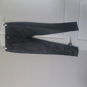 Apperloth A NWT LG High Waist Thermal Lined PU Leather Skinny Cropped Pants
